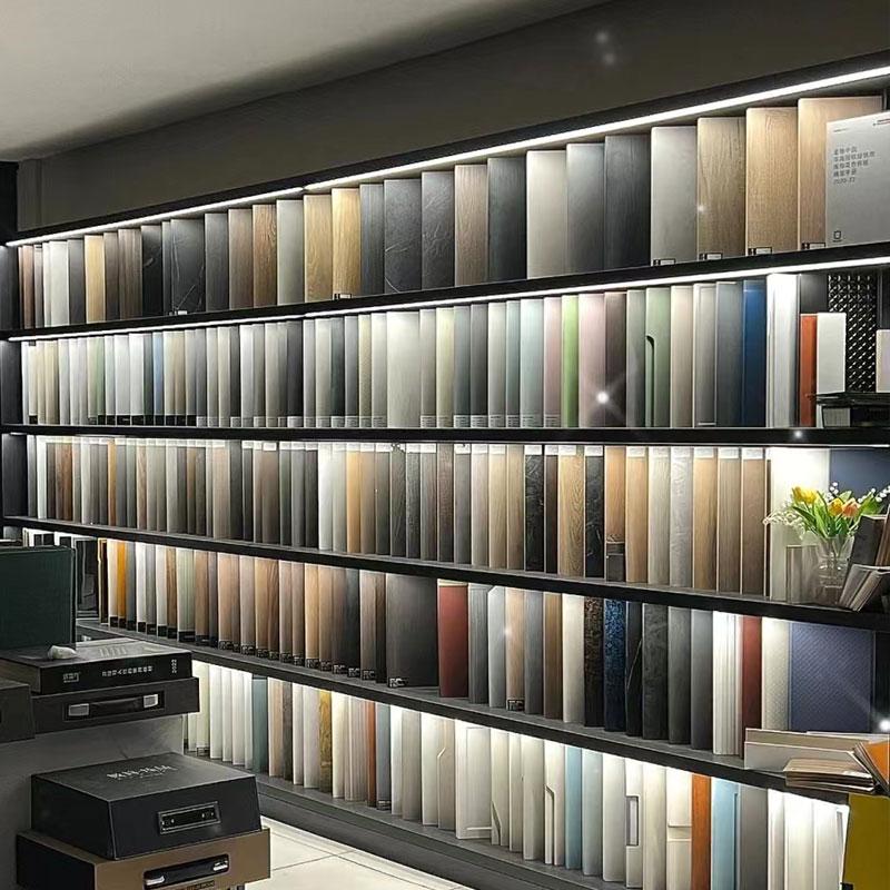 Color Swatch & Tile Sample Display Rack with Acrylic Card Slots