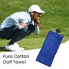 Полотенце для гольфа для гольф-каров или клюшек, хлопковое полотенце с карабином, полотенце для чистки мячей для гольфа, принадлежности для гольфа для мужчин и женщин