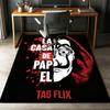 La Casa De Papel Printed Carpet Rug for Office Chair Living Room Bedroom Kitchen Room Decor Gifts