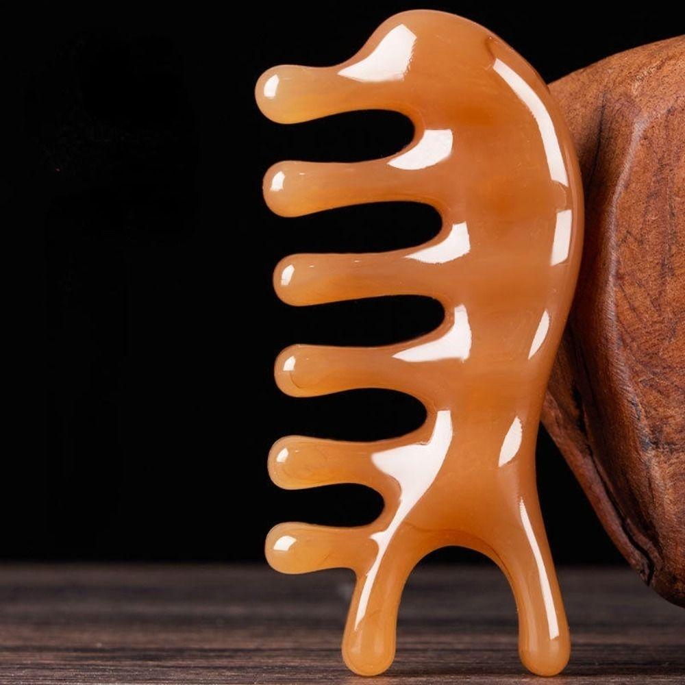 SPA Gift Nose Scraper Meridian Scrapping Wood Comb Scalp Massage Tool Hair Comb Wooden Massage Comb