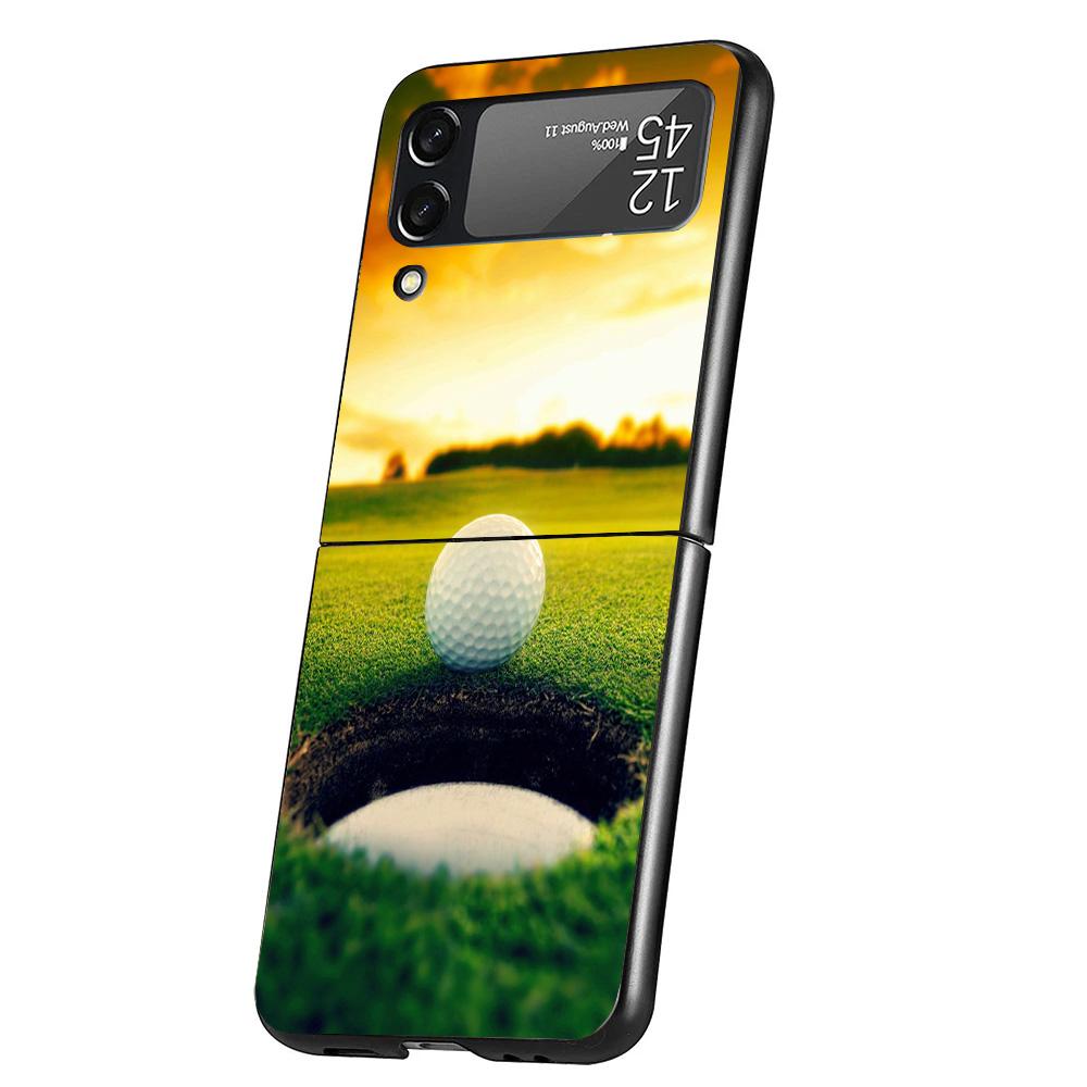 Modern Golf Sports Phone Case For Samsung Galaxy Z Flip 7 6 5 4 3 5G Cover ZFlip7 ZFlip6 ZFlip4 ZFlip5 ZFlip3 Coque Fundas Galax