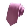Cozy Up Solid Color Tie Men Thin and Narrow Version Formal Dress Business Wedding 148x6x3.5cm
