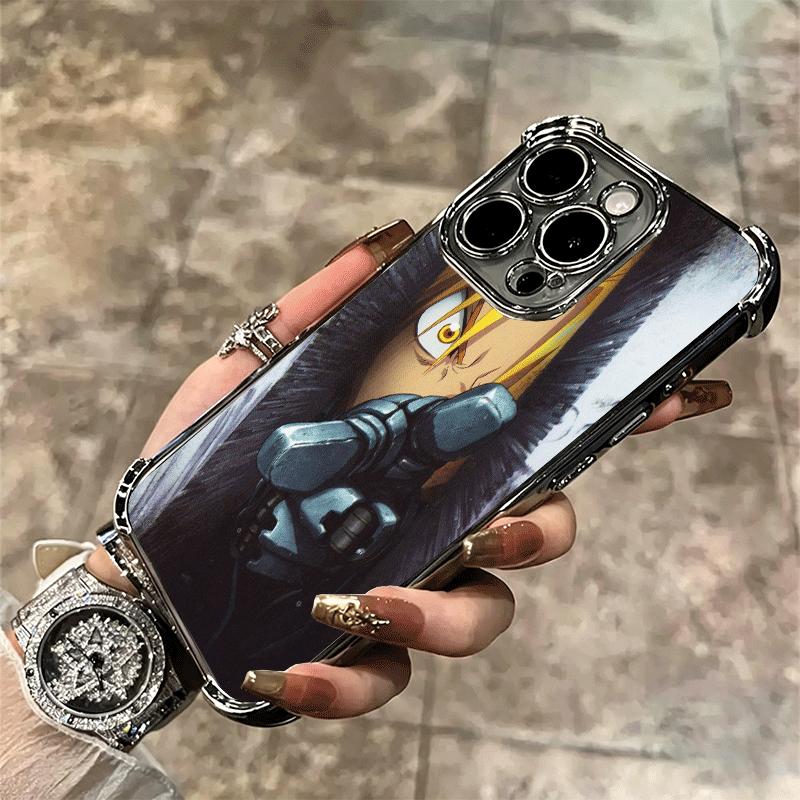 Покрытие Fullmetal Alchemist Аниме Чехол для телефона Для Iphone 16 17 Pro Max Air 16E 14 15 Plus 12 13 Mini Противоударный Чехол с Airbag