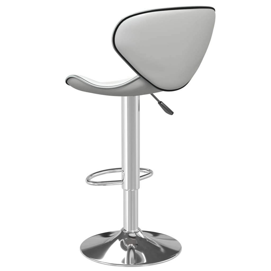 White Faux Leather Bar Stool