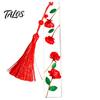Закладка для книг Talos из смолы с настоящими цветами, 12 месяцев, закладка для страниц из сушеных цветов, ручная работа, закладка из прессованных цветов для читателей, подарок любителям книг