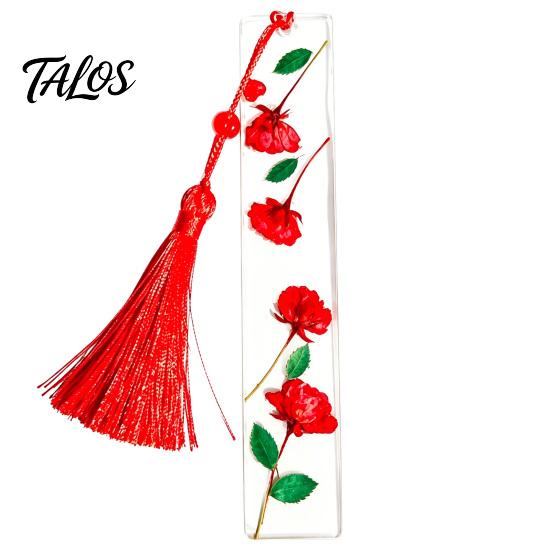 Закладка для книг Talos из смолы с настоящими цветами, 12 месяцев, закладка для страниц из сушеных цветов, ручная работа, закладка из прессованных цветов для читателей, подарок любителям книг