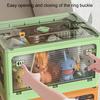 Storage Organizer High Capacity Strong Load Bearing Translucent with Handle Foldable Closets Lockers Folding Organizer Box Household Products