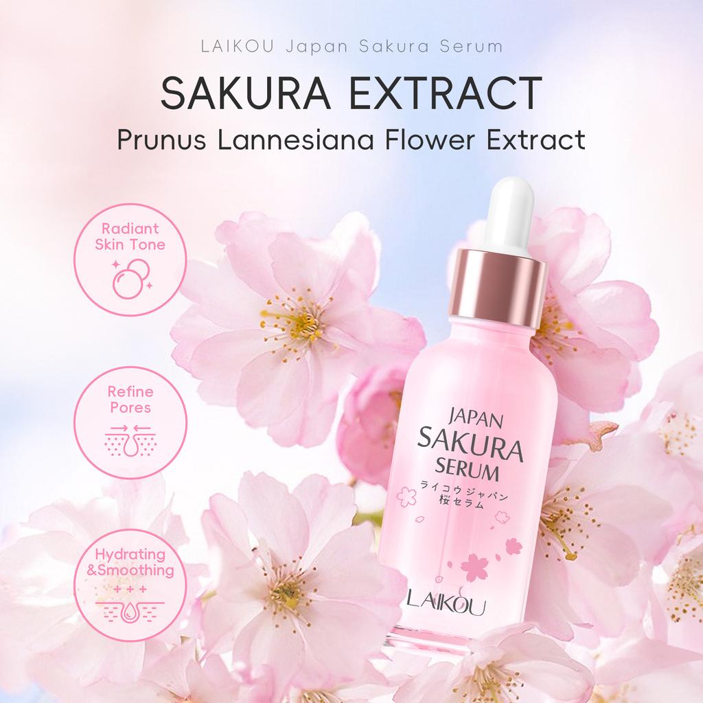 Сыворотка для лица Sakura Whitening от мелких морщин, сужает поры, улучшает пигментацию меланина, тусклость, увлажняющее средство, осветление, уход за кожей
