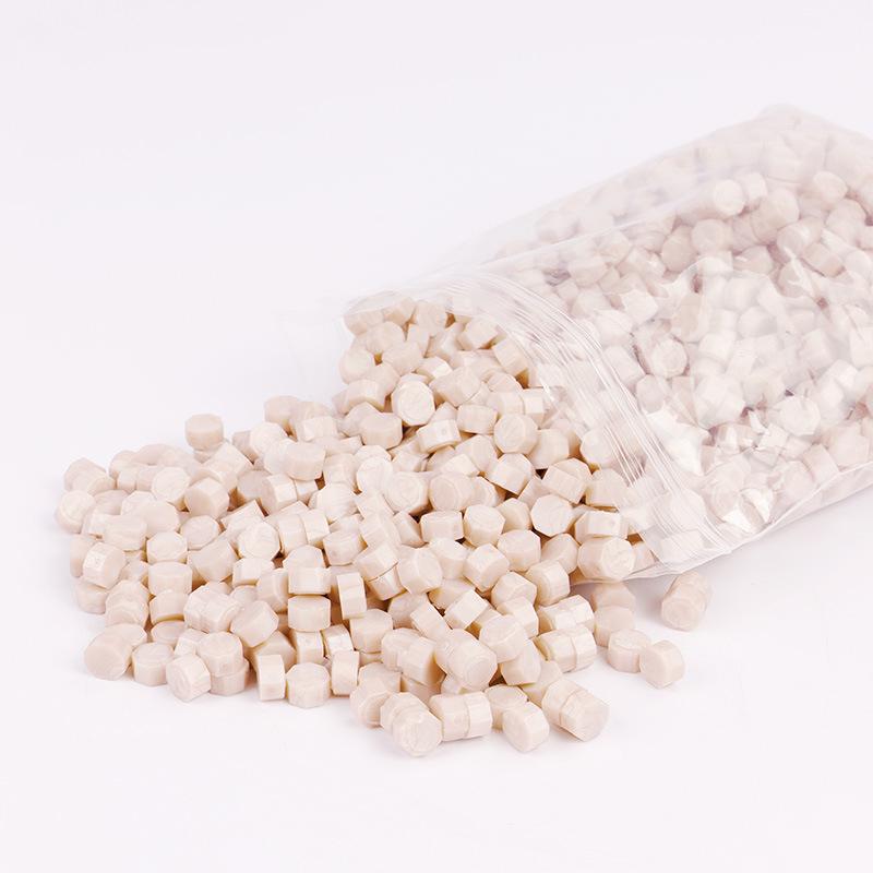 Pearlescent Iridescent Sealing Wax Stamp Set with Octagonal Wax Granules