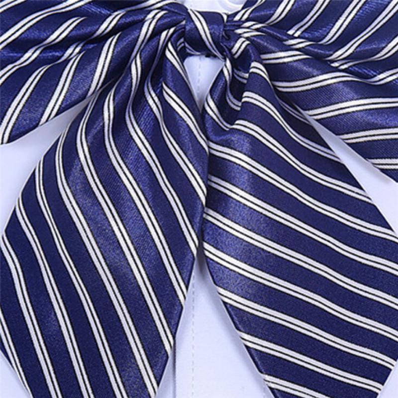Women Bowties Striped Bow Ties Silk Tie Bow Tie Butterfly Neck Wear Collar