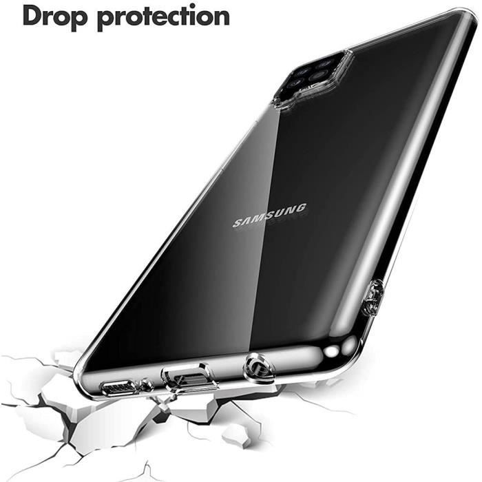 Coque de Protection - PROSHOP - pour Samsung Galaxy A12 - Coque gel souple - Transparente - Anti Choc