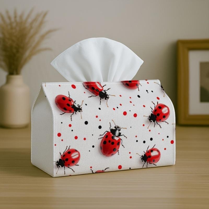 1pc Party Tissue Box, Christmas Cute, Multifunctional Tissue Holder, Santa Gift Purple, Outdoor Party Supplies, Everyday Desktop Tissue Storage Box, S