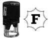 Printtoo Octagon Celtic Swirl Frame Alphabet F Monogram R-40 Self Inking Rubber Stamp Office