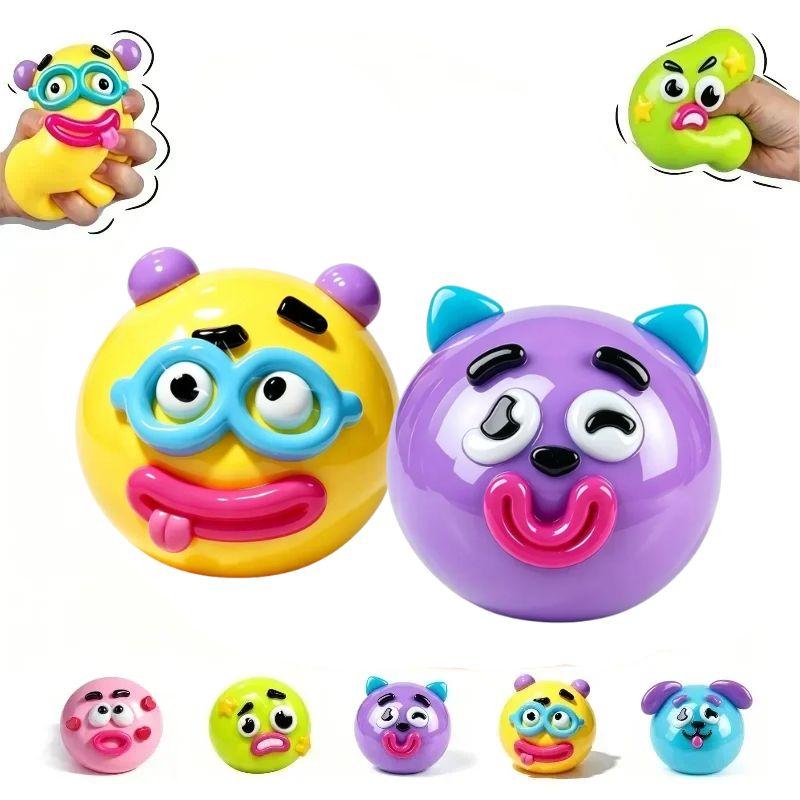 НОВИНКА Smushers Squishy, Игрушка-сквиши «Собачья мордочка» из коллекции Curiosities, Мягкая, Формируемая, Милая, Медленно восстанавливающая форму, Игрушка для сжатия, Расслабляющая, Сенсорная