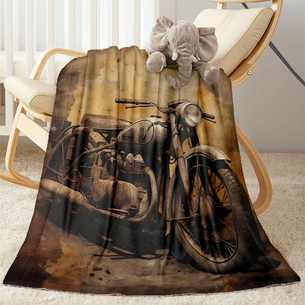 Motocross Adventure Sport Flannel Blanket - Soft and Suitable for Sofas, Beds, Offices, Travel, All Seasons, and The Best Gift for The Holidays.