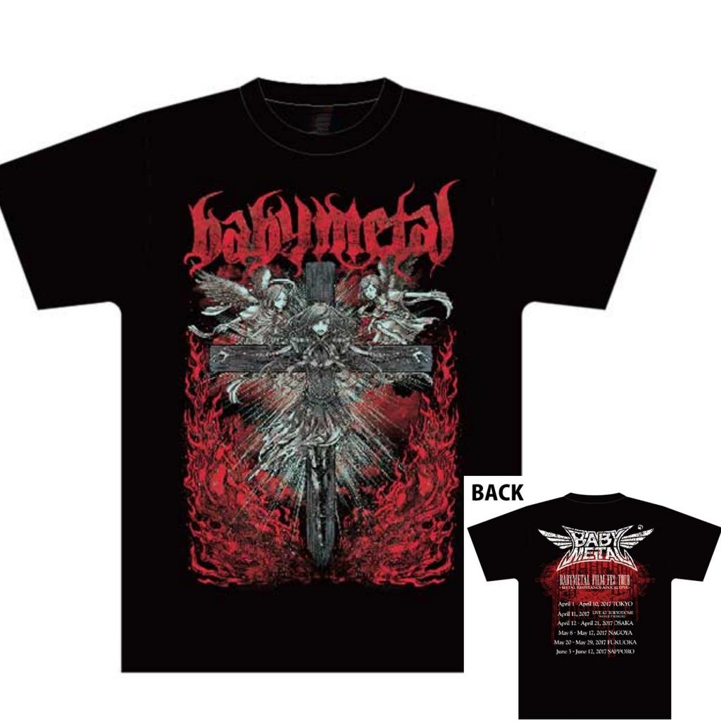METAL SPIRITS BABYMETAL Футболка с принтом Хлопок Графическая футболка Унисекс Унисекс Летняя Уличная одежда
