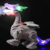 Mechanical spray electric dinosaur sound effect light toy animal dinosaur walking childrens dinosaur can launch