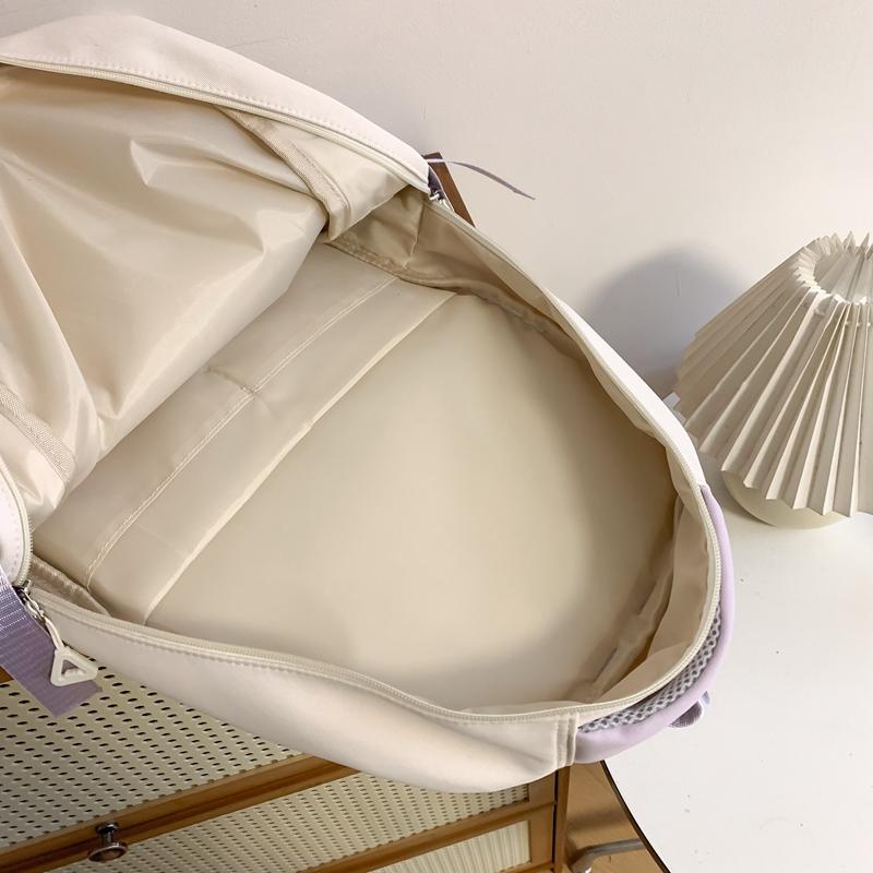 Школьный рюкзак для младших школьников, женский контрастный рюкзак для кампуса, рюкзак большой емкости