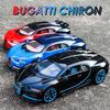 Bugatti Chiron Supersport Simulation Diecast & Toy Vehicles Sounds & Light Pull Back Car 1:32 Alloy Model Gifts For Children