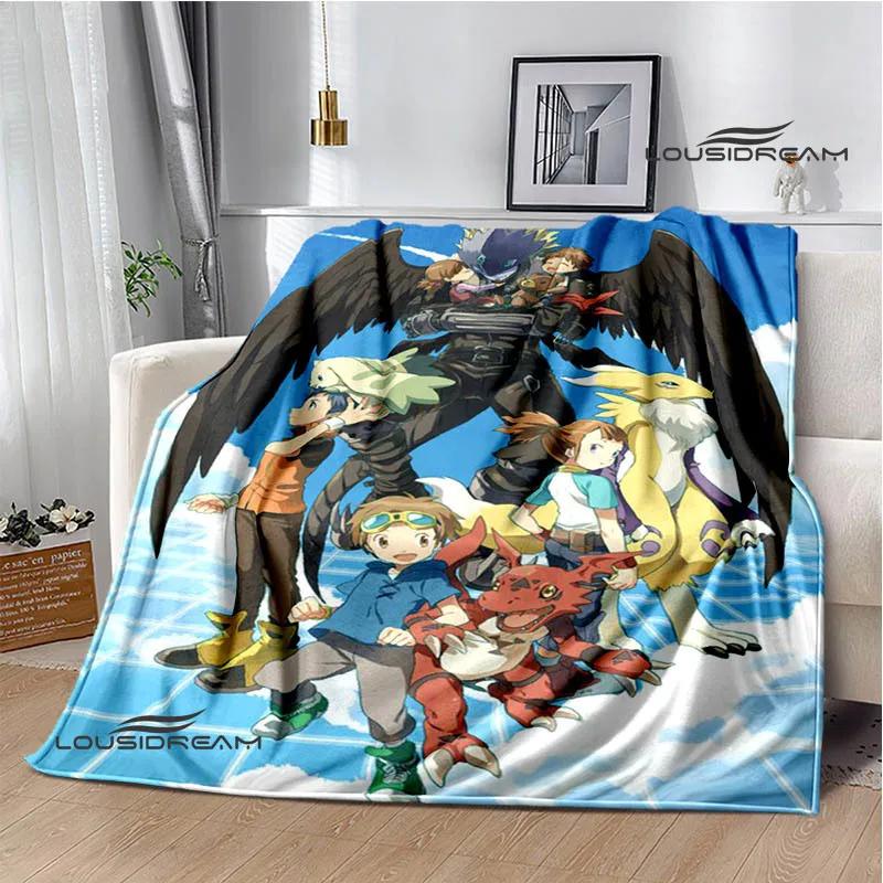 Digimon cartoon printed blanket Flannel Warm blankets Soft and comfortable blanket bed linings cubre cama Birthday Gift