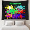 Custom Name Garten of Banban Print Tapestry, Backdrop, Easy Setup, Ideal for Bedroom, Office & Living Room, with Aesthetic Wall Hanging Decor.