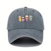 Fun printed baseball cap for men and women, adjustable for parties, festivals, and event themes, duckbill cap