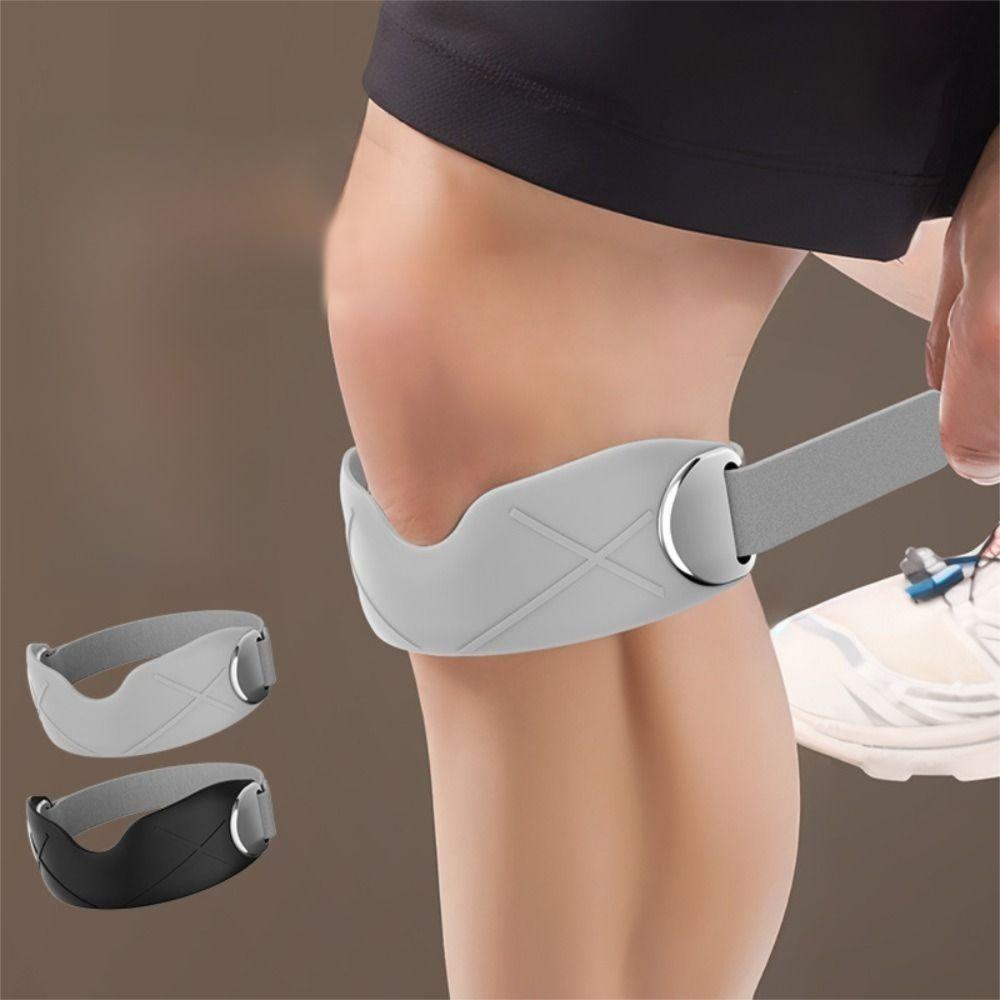 Silicone Patella Tendon Knee Straps Fixed Protection Knee Sports Support Band Running Hiking