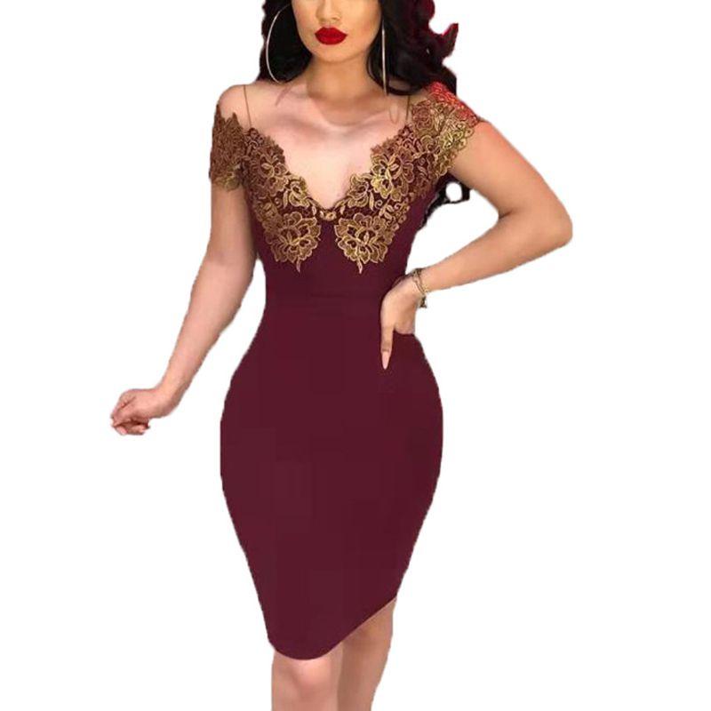 Потрясающее женское мини-платье бодикон с открытыми плечами, глубоким V-образным вырезом и открытой спиной для мероприятий