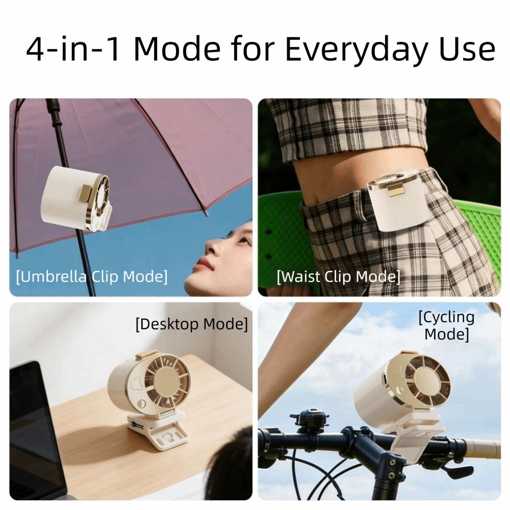 Quiet Operation Stroller Fan Clip On Umbrella Hanging Waist Fan Mini Mini Cooling Fan Summer