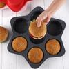 New Silicone Burger Baking Tray Breathable Hollow Burger Mold with Continuous Opening Silicone Bread Mold
