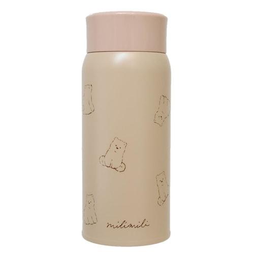 Milimili Insulated Stainless Steel Water Bottle 350ml / Bear Coolia Lunch Goods Cute Goods Mail Order