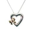 [Б/у] TIFFANY/Тиффани 925/750 Подвеска/Ожерелье Сердце Лента/g447-96