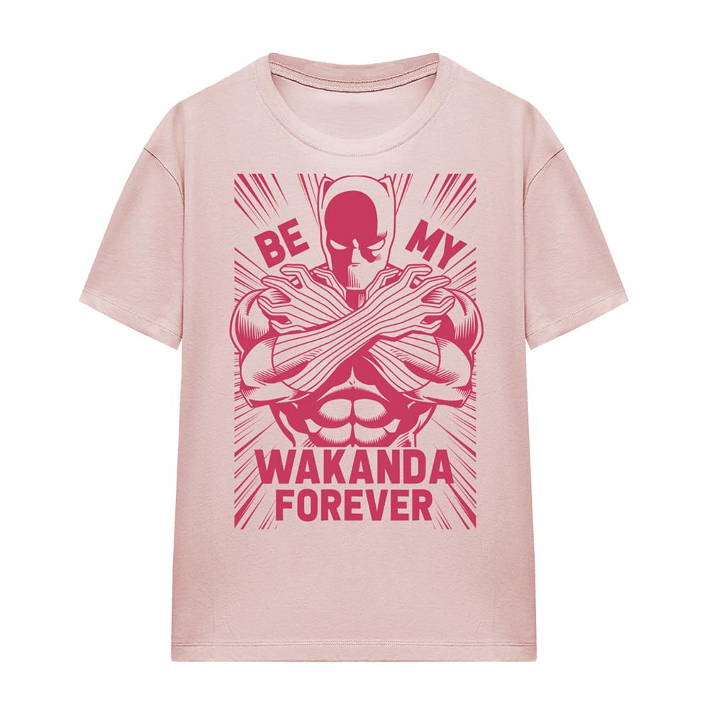 Black Panther Unisex Adult Be My Wakanda Forever T-Shirt