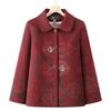 Winter Clothing Velvet Jacket Middle Elderly Women's Clothing Winter Tang Clothing Old Lady Old Man Natal Year Red Clothes