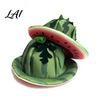 Versatile Elastic Fit Hat Watermelon Party Hat Wide Brim Sun Visor for Costume Parties Soft Lightweight Unisex Headwear Summer Beach Halloween
