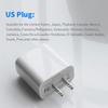 Charger PD 20W Fast Charging USB A Type-c Ports Plug Charging Adapter Suitable for All Smartphones of Samsung Huawei Xiaomi Redmi
