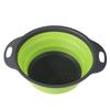 Foldable Silicone Colander Set: Easy-to-Store Round Kitchen Drain Baskets