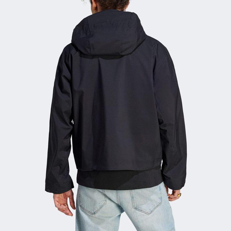 adidas Оригинальная синяя версия Montreal однотонная куртка с длинным рукавом на молнии, мужская куртка черного цвета IL6166
