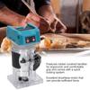 Для бесщеточного электрического триммера Makita 6-скоростной беспроводной фрезер-гравер-пазорез-фрезеровщик по дереву Машина для обрезки дерева Сверло