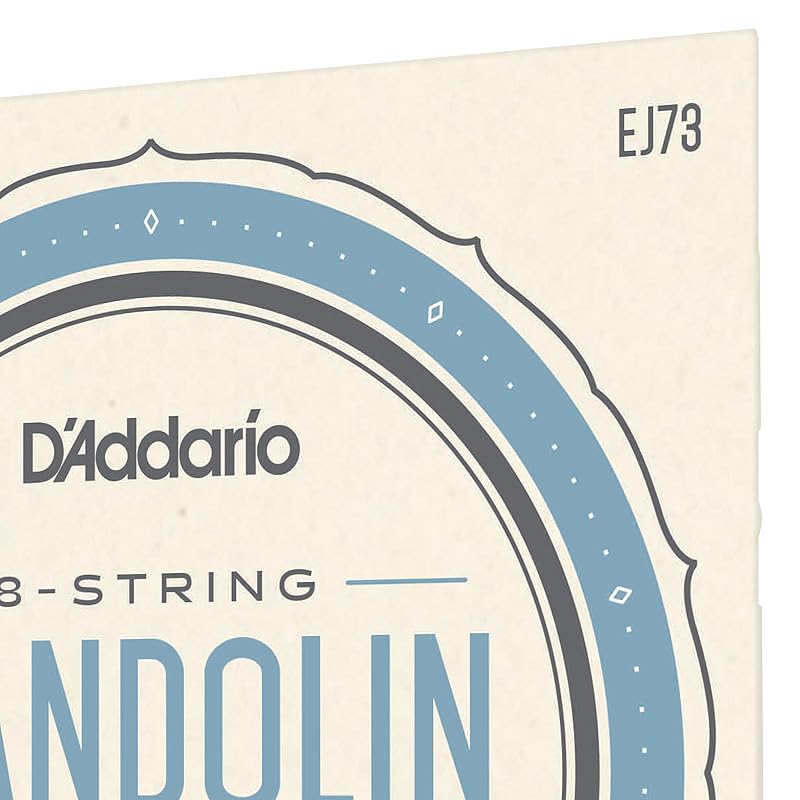 Струны для мандолины D'Addario, Фосфорная бронза, Легкие, .010-.038 EJ73 [Оригинальный продукт для внутреннего рынка]