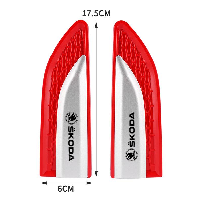 WDQM1 Car Body Fender Modified Side Decoration Stickers Emblem For Skoda octavia 2 a7 a5 rapid fabia yeti superb SCALA Car Accessories