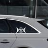 20x10 см Автомобильные наклейки Виниловая наклейка Тройная Лунная Богиня Викка Пятиконечная звезда Мотоцикл Декоративные аксессуары Премиум Прочные