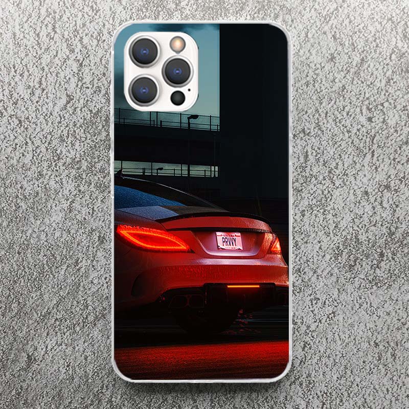 Чехол для телефона со спортивными машинами C63 E63 S63 G63 для iPhone 17 16 15 14 13 12 11 Pro Max Mini Plus Air 7 SE 8 Мягкий силиконовый чехол с принтом Fund