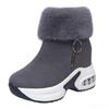 Women's Wedge Heel Ankle Boot Warm Plush Winter Shoes for Woman High Heels Ladies Boot Women Snow Boots Winter Shoes Plus Size