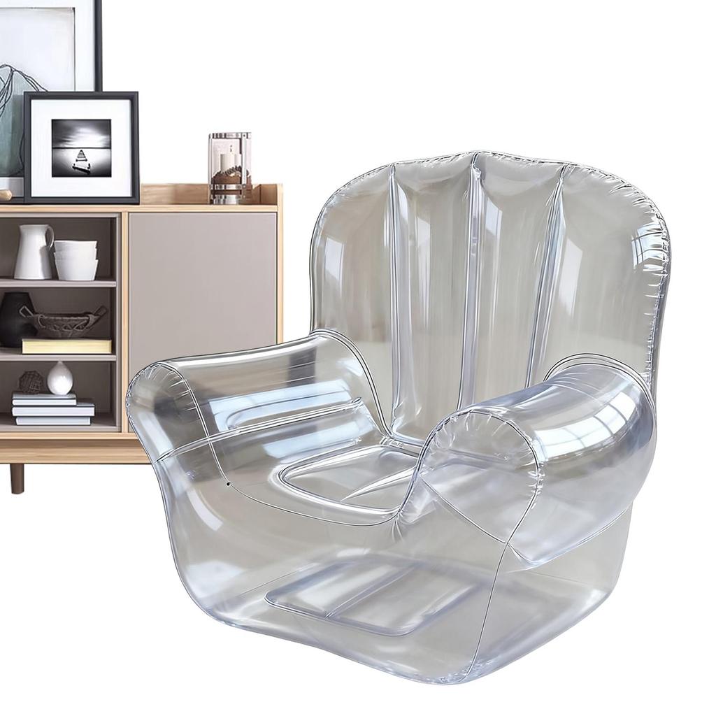 Надувной диван для улицы, кресло-стул из ПВХ, маленький надувной диван, домашний, автомобильный, портативный пуфик, стулья прозрачной серии