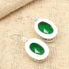Восхитительный зеленый оникс, драгоценный камень, ювелирные серьги ручной работы из стерлингового серебра 925 пробы для женщин