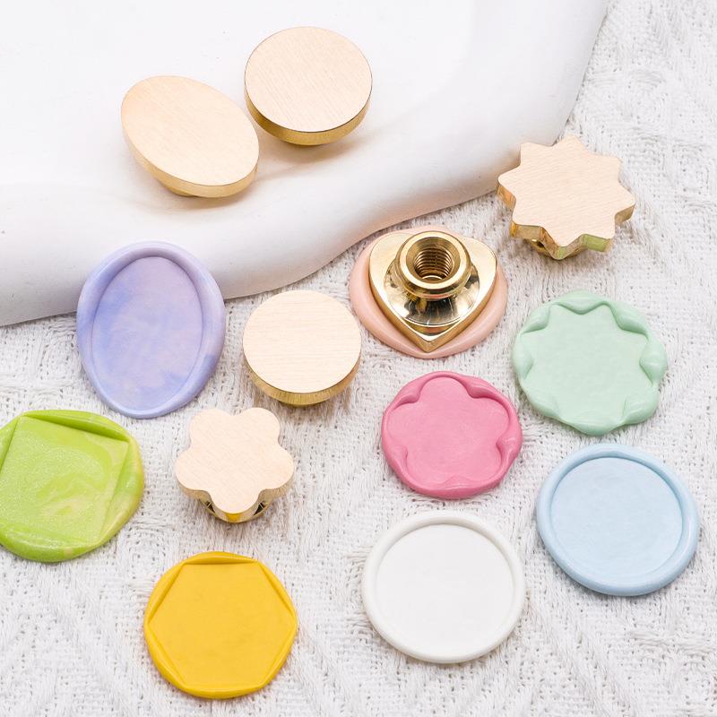Special-Shaped Blank Wax Sealing Stamp Sealing Wax Stamps Head For Wedding Invitations Envelope Sealing Wax Stamp Craft DIY