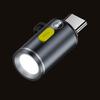 Waterproof Flashlight High Super Bright LED Lumens Small Light Type C Charging Pocket-Sized