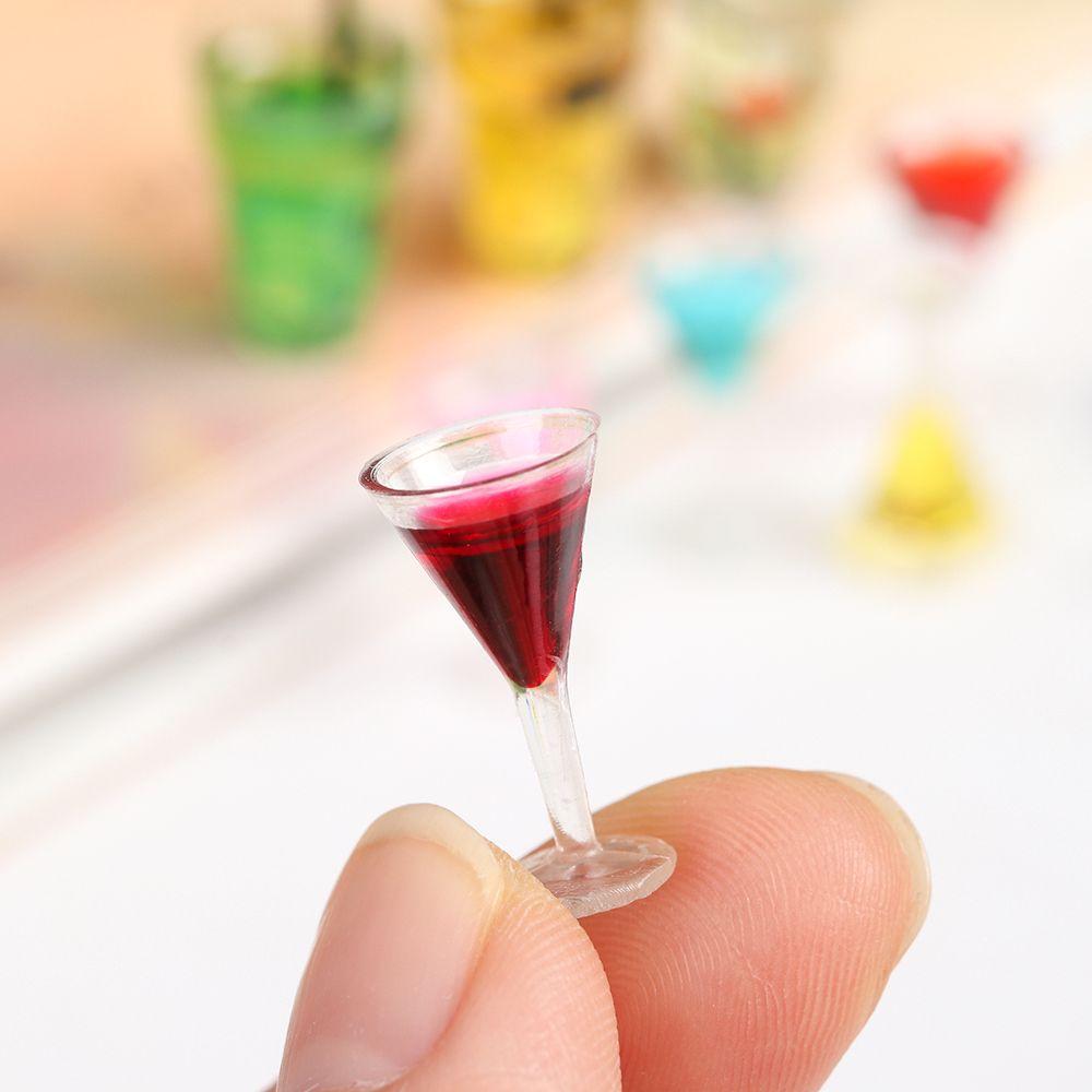 Cocktail Doll Toy Doll House Accessories Mini Fruit Tea Scene Model Miniature Food Play Shooting