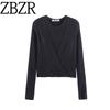 Zbzr Autumn New Women Clothes European and American Style Fashion Wear More Knit Vest Cardigan Outerwear Top 2893173